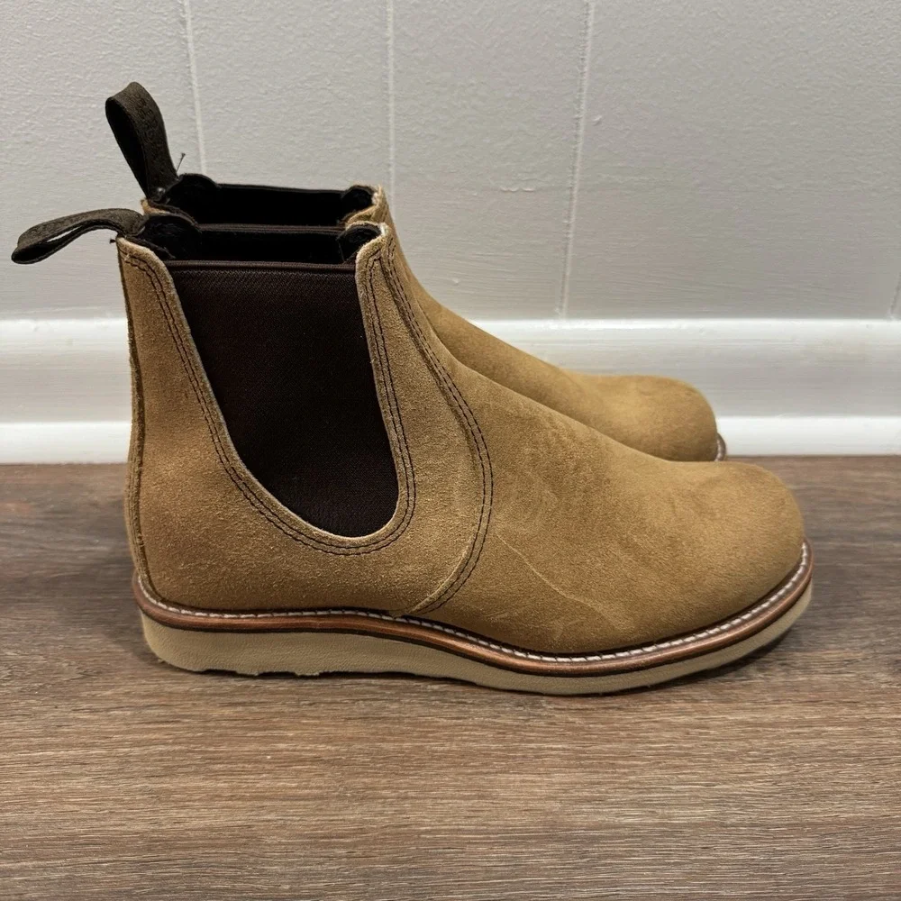 Red Wing Hawthorne Classic Chelsea Boot Men's Sz 8.5 Leather‎ Suede